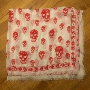 Alexander McQueen silk chiffon skull scarf